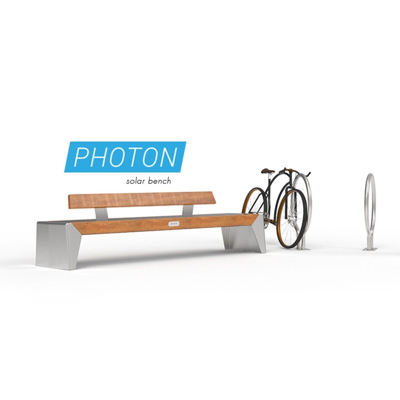 Smart City Street Furniture Photovoltaic Panels Renewable Green Energy